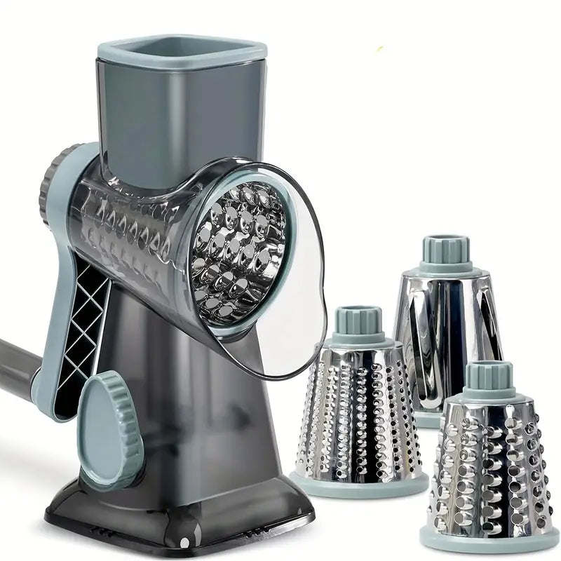 3 in 1 Rotary Cheese Grater Vegetable Slicer