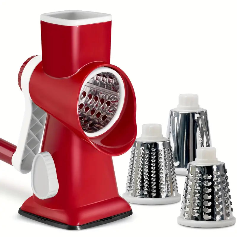 3 in 1 Rotary Cheese Grater Vegetable Slicer