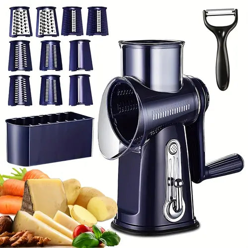 3 in 1 Rotary Cheese Grater Vegetable Slicer