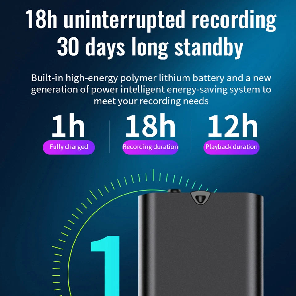 Secret Voice Recorder | Digital Audio Recording Dictaphone Device