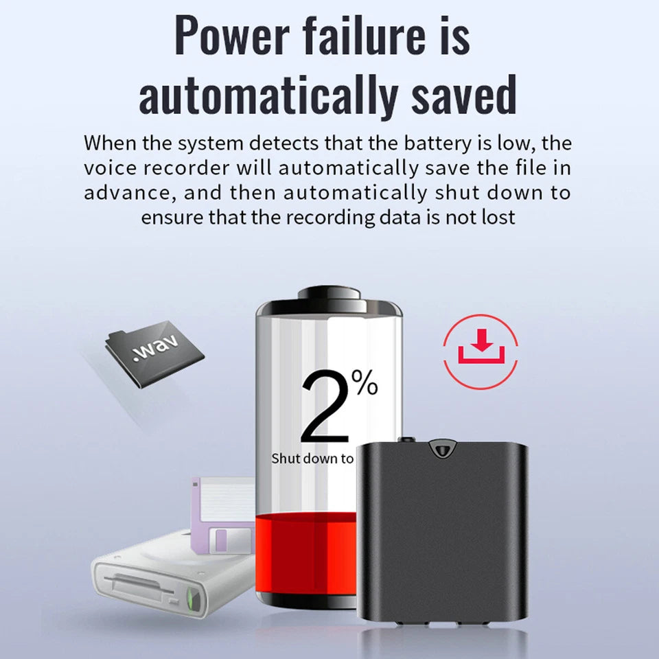 Secret Voice Recorder | Digital Audio Recording Dictaphone Device